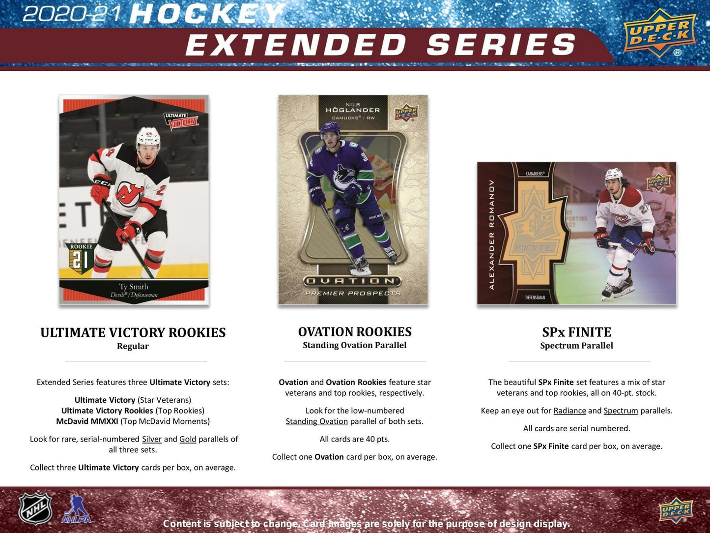 2020 - 21 Upper Deck Extended Series Hockey Hobby Box - Columbia Hobby - Sports Card Boxes - Toploaders - Card Savers