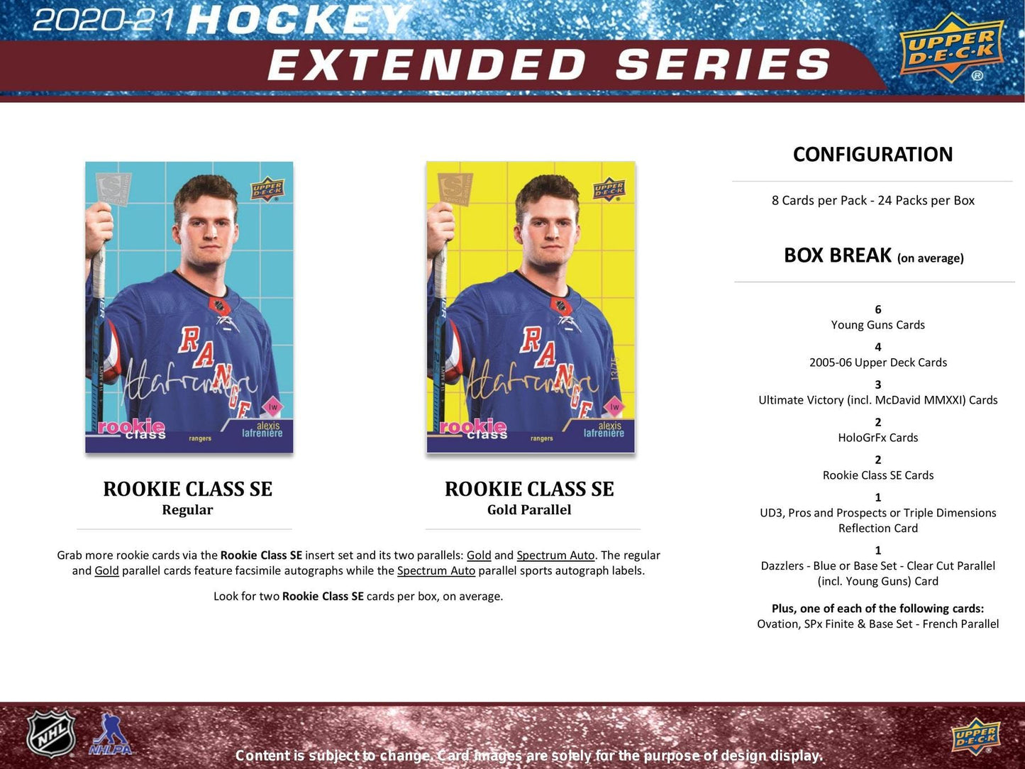 2020 - 21 Upper Deck Extended Series Hockey Hobby Box - Columbia Hobby - Sports Card Boxes - Toploaders - Card Savers