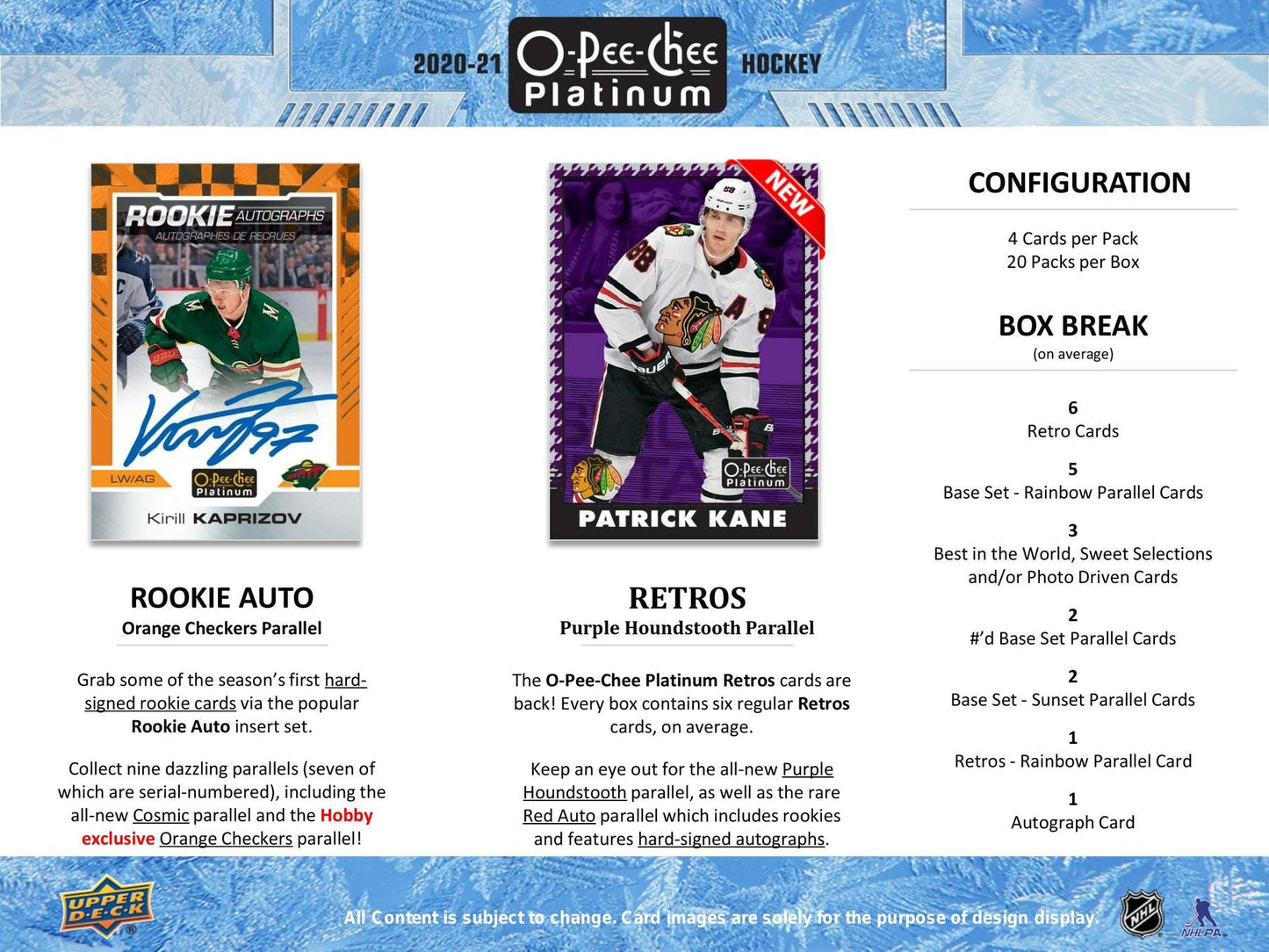 2020 - 21 Upper Deck O - Pee - Chee Platinum Hockey Hobby Box - Columbia Hobby - Sports Card Boxes - Toploaders - Card Savers