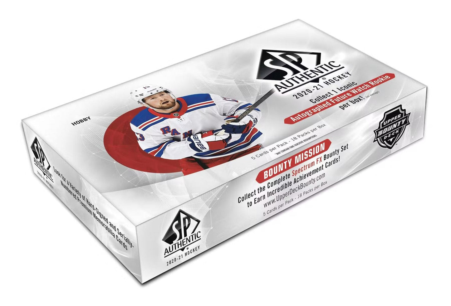 2020 - 21 Upper Deck SP Authentic Hockey Hobby Box - Columbia Hobby - Sports Card Boxes - Toploaders - Card Savers