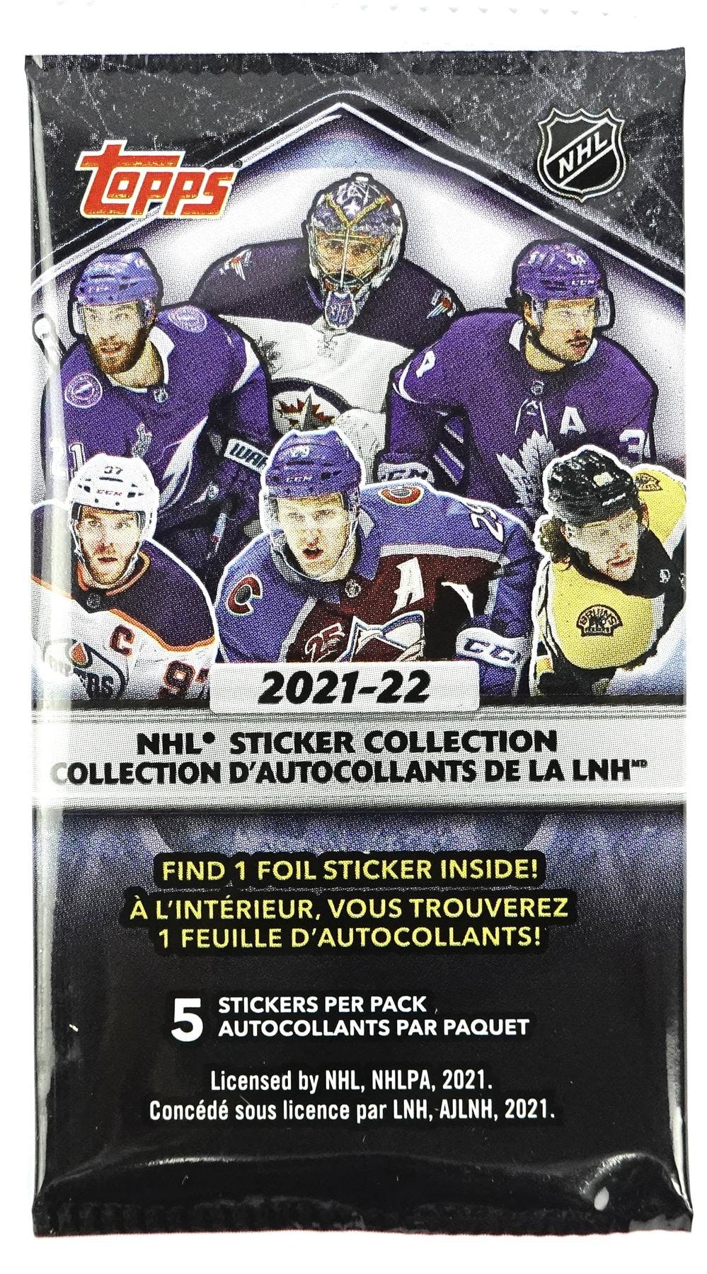 2021 - 22 Topps NHL Hockey Sticker Collection Box - Columbia Hobby - Sports Card Boxes - Toploaders - Card Savers