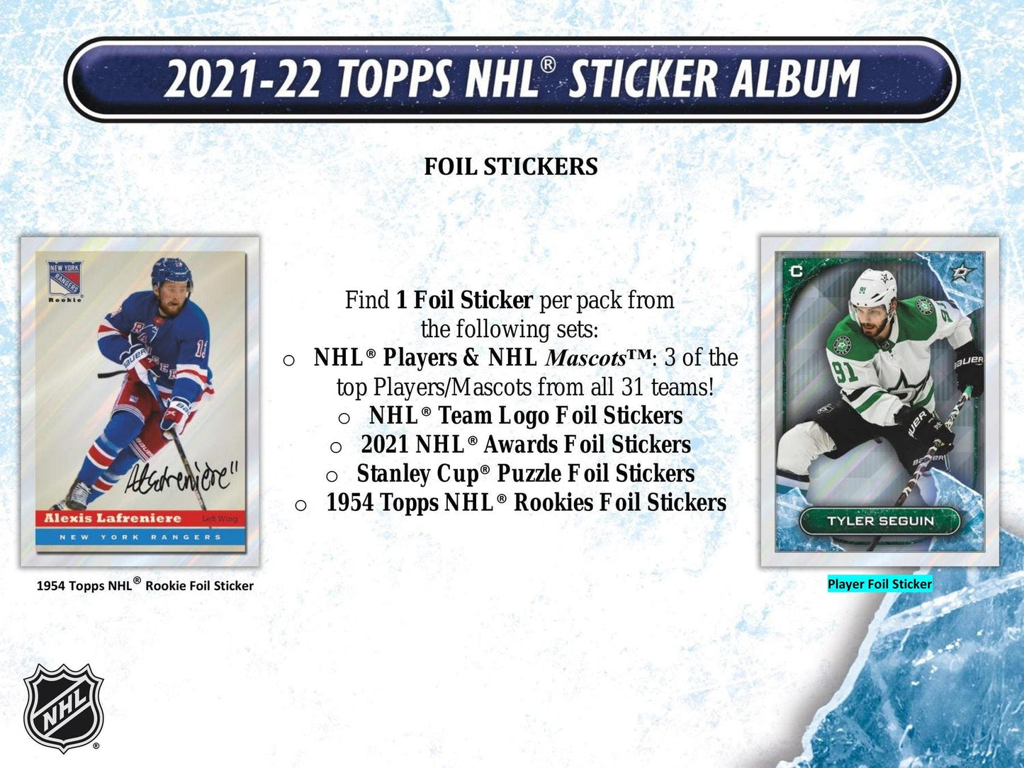 2021 - 22 Topps NHL Hockey Sticker Collection Box - Columbia Hobby - Sports Card Boxes - Toploaders - Card Savers
