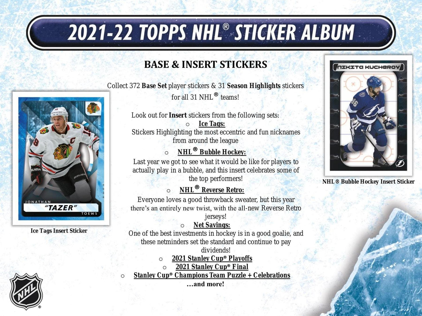 2021 - 22 Topps NHL Hockey Sticker Collection Box - Columbia Hobby - Sports Card Boxes - Toploaders - Card Savers