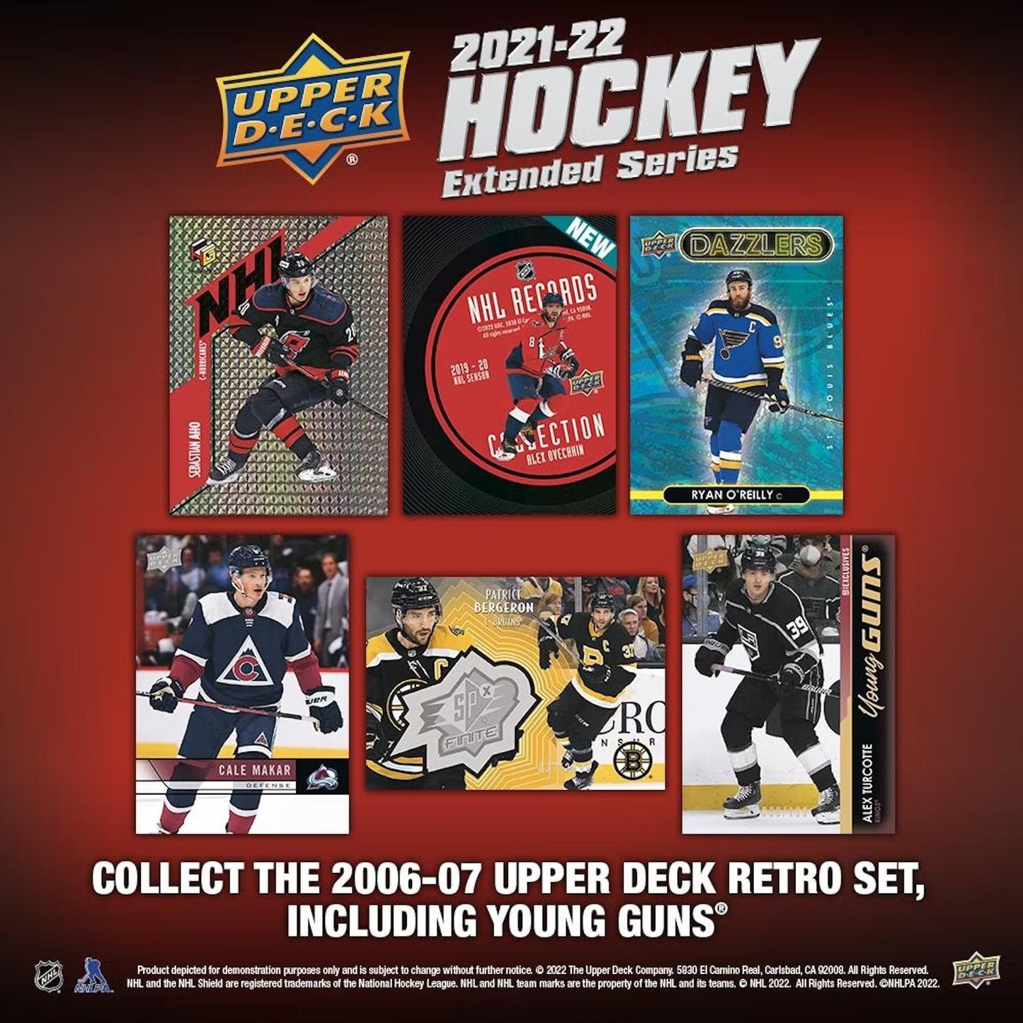 2021 - 22 Upper Deck Extended Series Hockey Hobby Box - Columbia Hobby - Sports Card Boxes - Toploaders - Card Savers