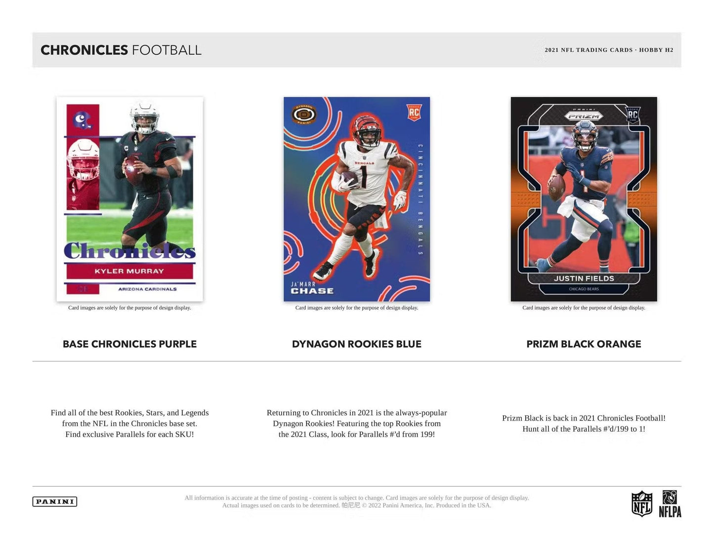 2021 Panini Chronicles Football H2 Box - Columbia Hobby - Sports Card Boxes - Toploaders - Card Savers