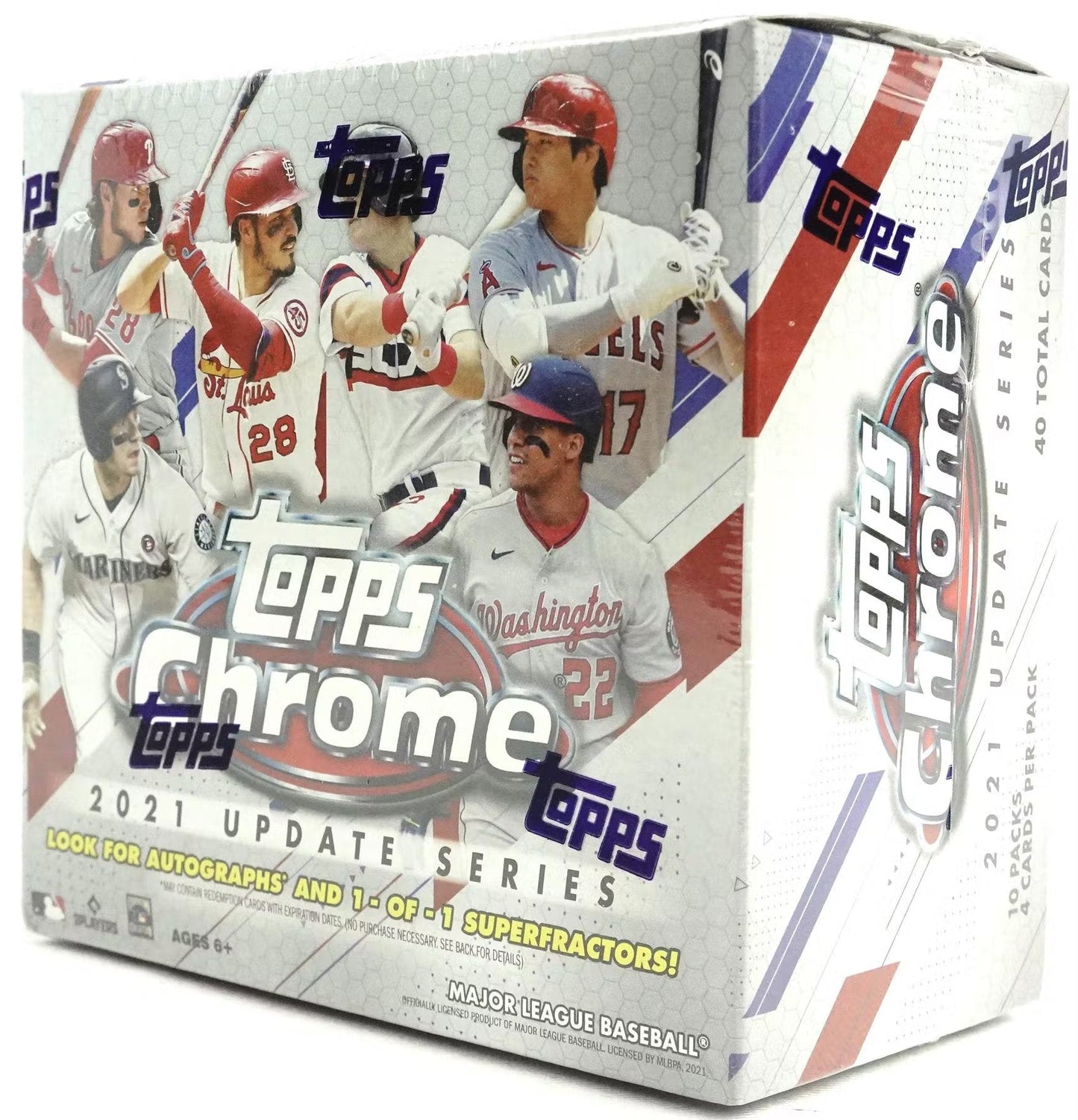 2021 Topps Chrome Update Baseball Mega Box - Columbia Hobby - Sports Card Boxes - Toploaders - Card Savers