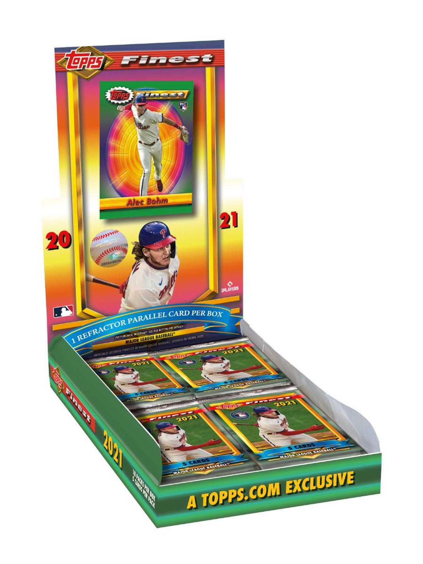2021 Topps Finest Flashback Baseball Hobby Box - Columbia Hobby - Sports Card Boxes - Toploaders - Card Savers
