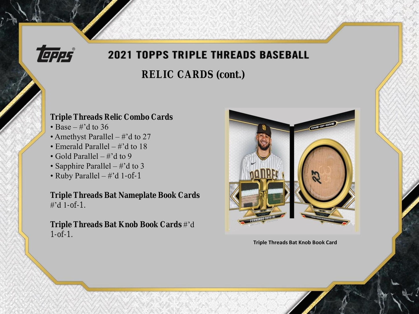 2021 Topps Triple Threads Baseball Hobby Box - Columbia Hobby - Sports Card Boxes - Toploaders - Card Savers
