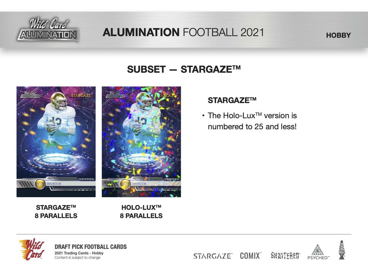 2021 Wild Card Alumination Football Hobby Box - Columbia Hobby - Sports Card Boxes - Toploaders - Card Savers