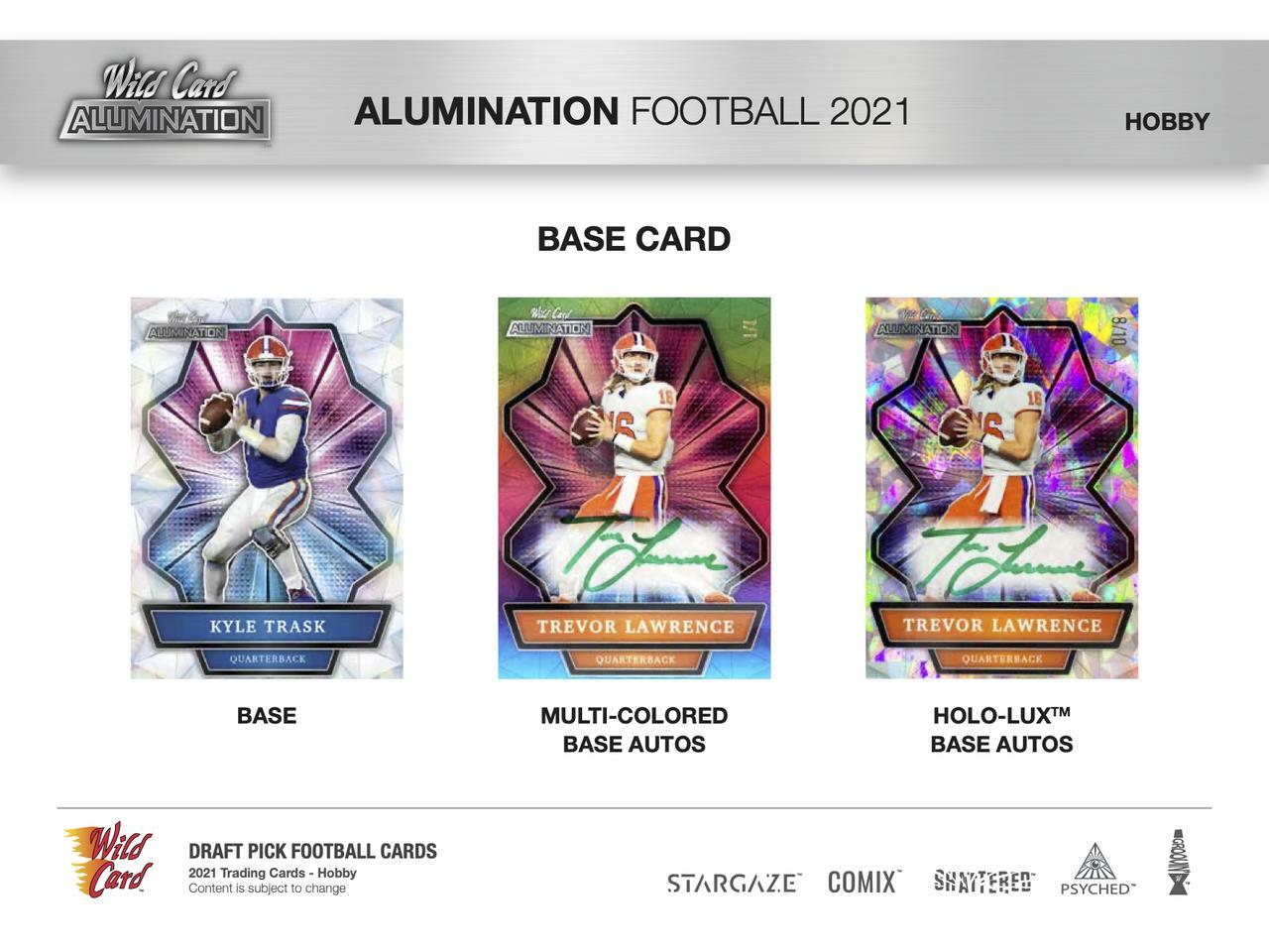 2021 Wild Card Alumination Football Hobby Box - Columbia Hobby - Sports Card Boxes - Toploaders - Card Savers