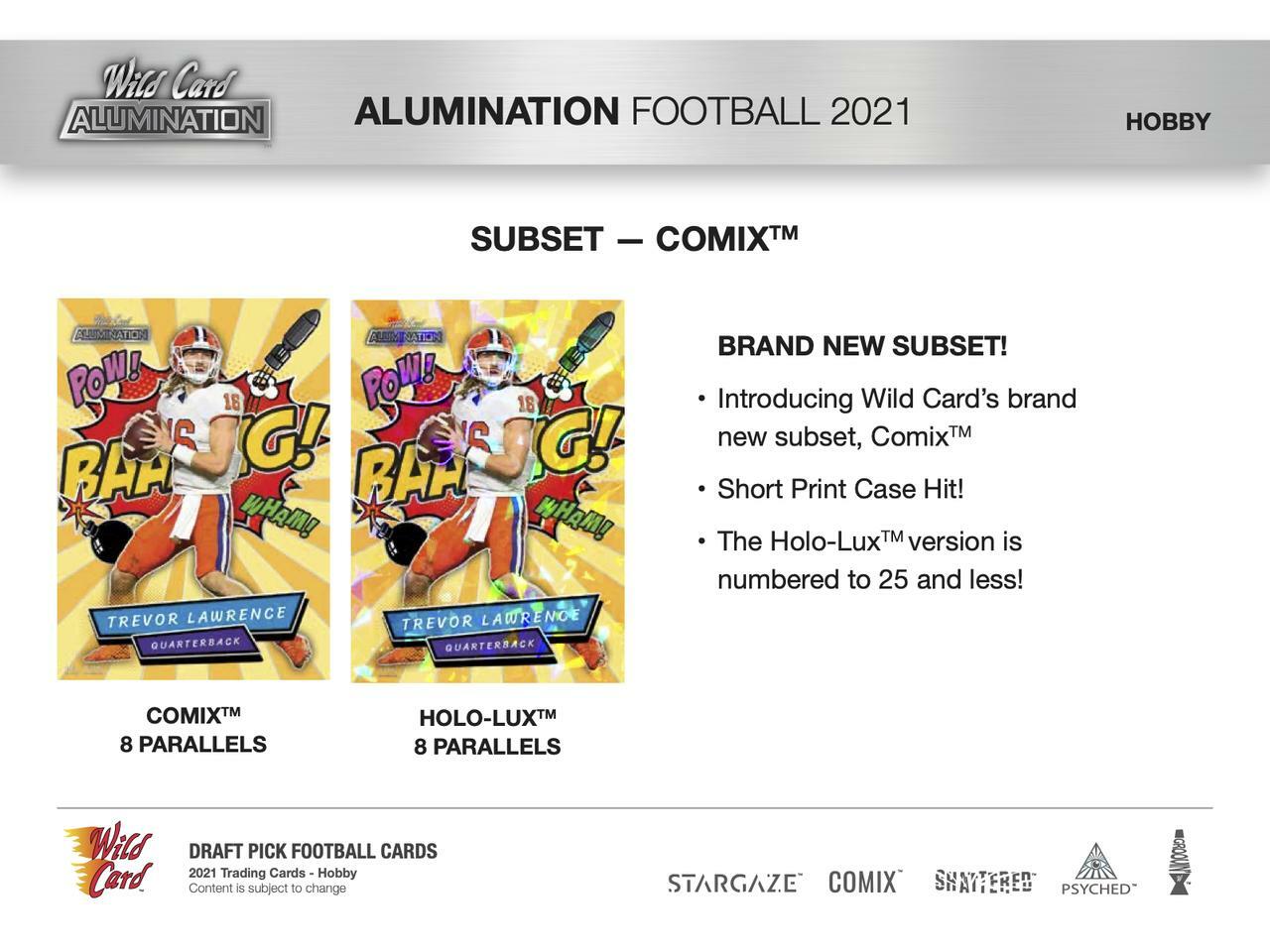2021 Wild Card Alumination Football Hobby Box - Columbia Hobby - Sports Card Boxes - Toploaders - Card Savers
