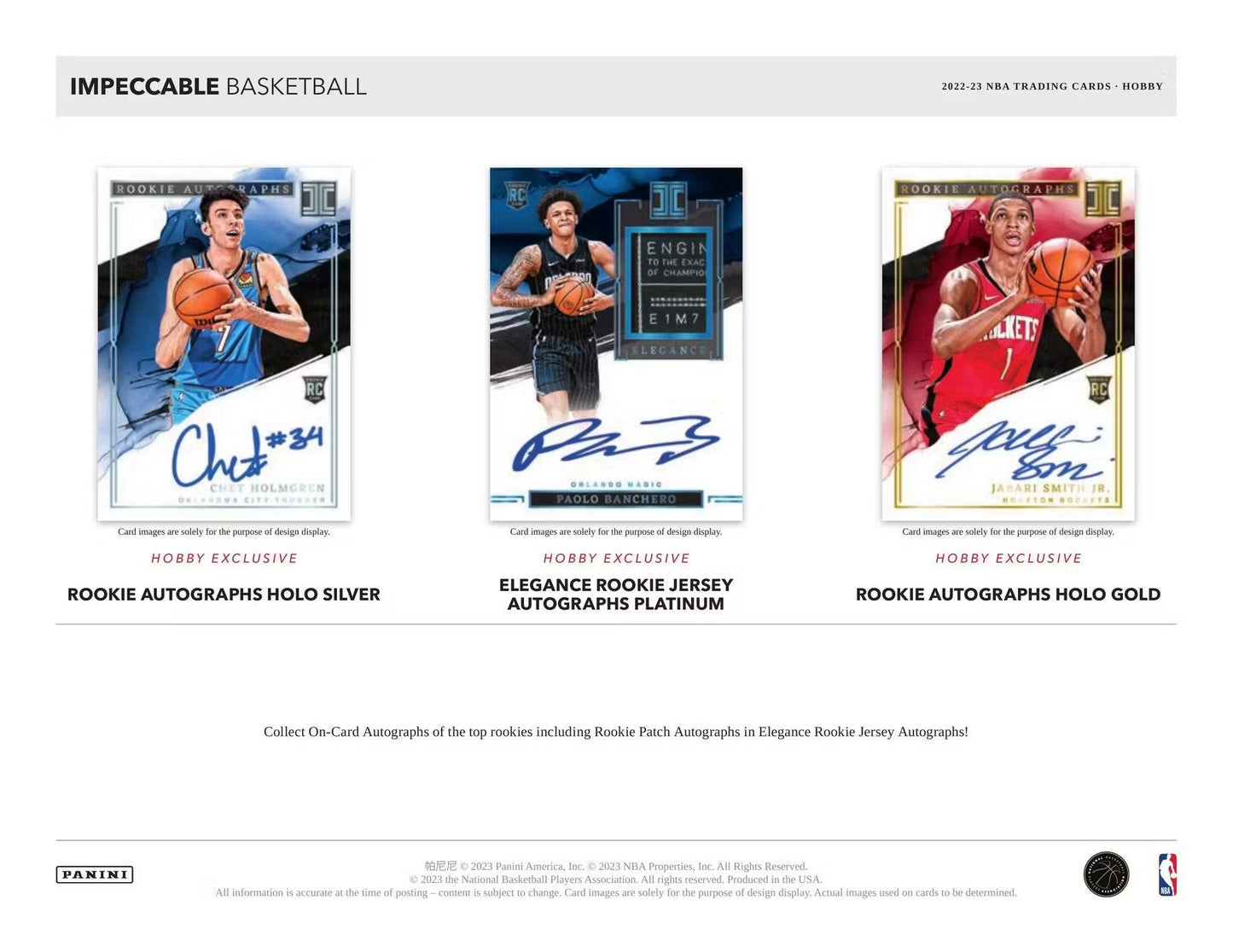 2022 - 23 Panini Impeccable NBA Basketball Hobby Box - Columbia Hobby - Sports Card Boxes - Toploaders - Card Savers