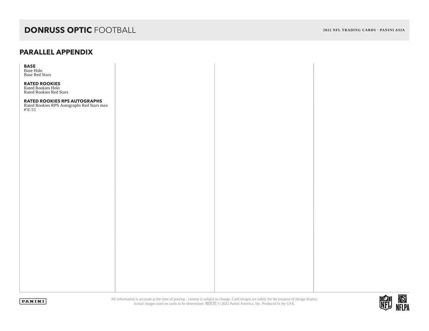 2022 Donruss Optic Football Asia Tmall Box - Columbia Hobby - Sports Card Boxes - Toploaders - Card Savers