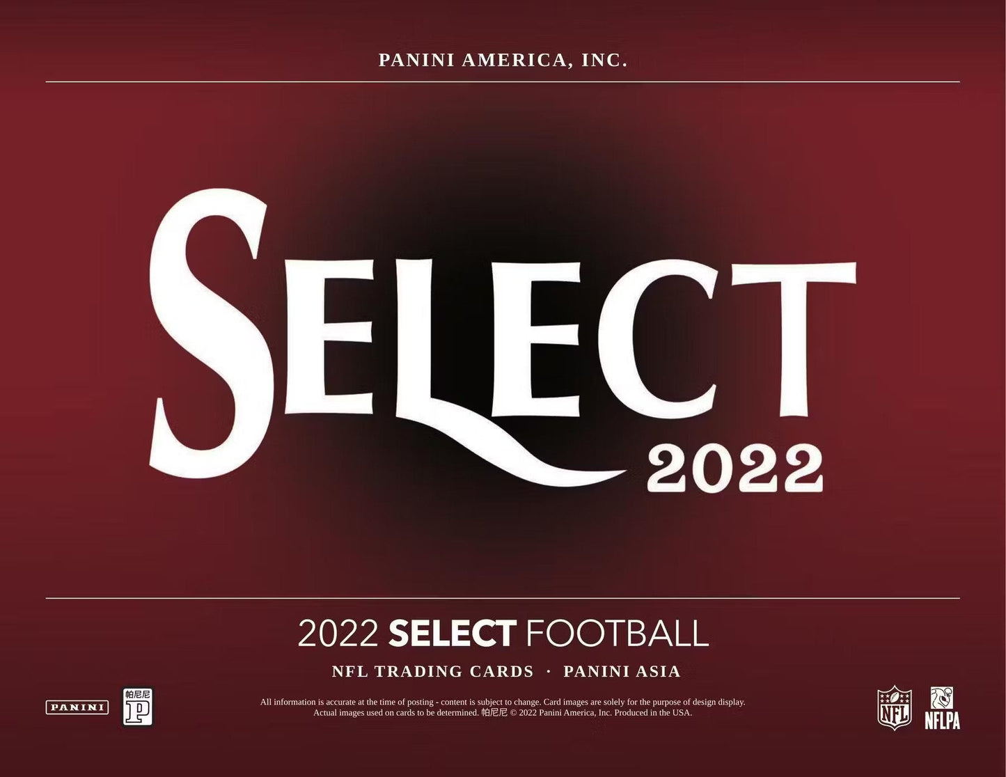 2022 Panini Select Football Asia Tmall Box - Columbia Hobby - Sports Card Boxes - Toploaders - Card Savers
