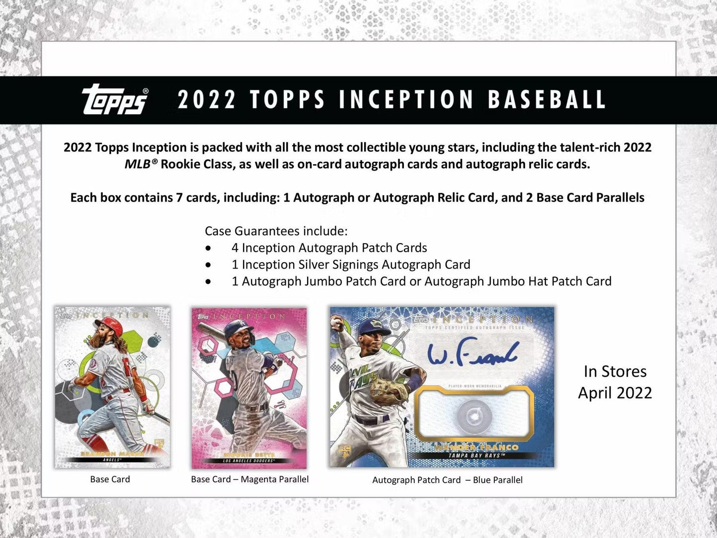 2022 Topps Inception Baseball Hobby Box - Columbia Hobby - Sports Card Boxes - Toploaders - Card Savers