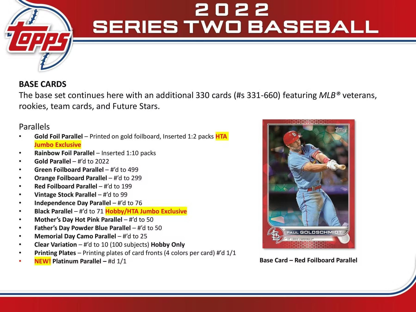 2022 Topps Series 2 Baseball Jumbo Box - Columbia Hobby - Sports Card Boxes - Toploaders - Card Savers