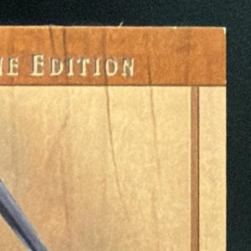 2001 SP Game Bat Milestone Piece of the Action Ken Griffey Jr. Bat card - front top right corner close-up