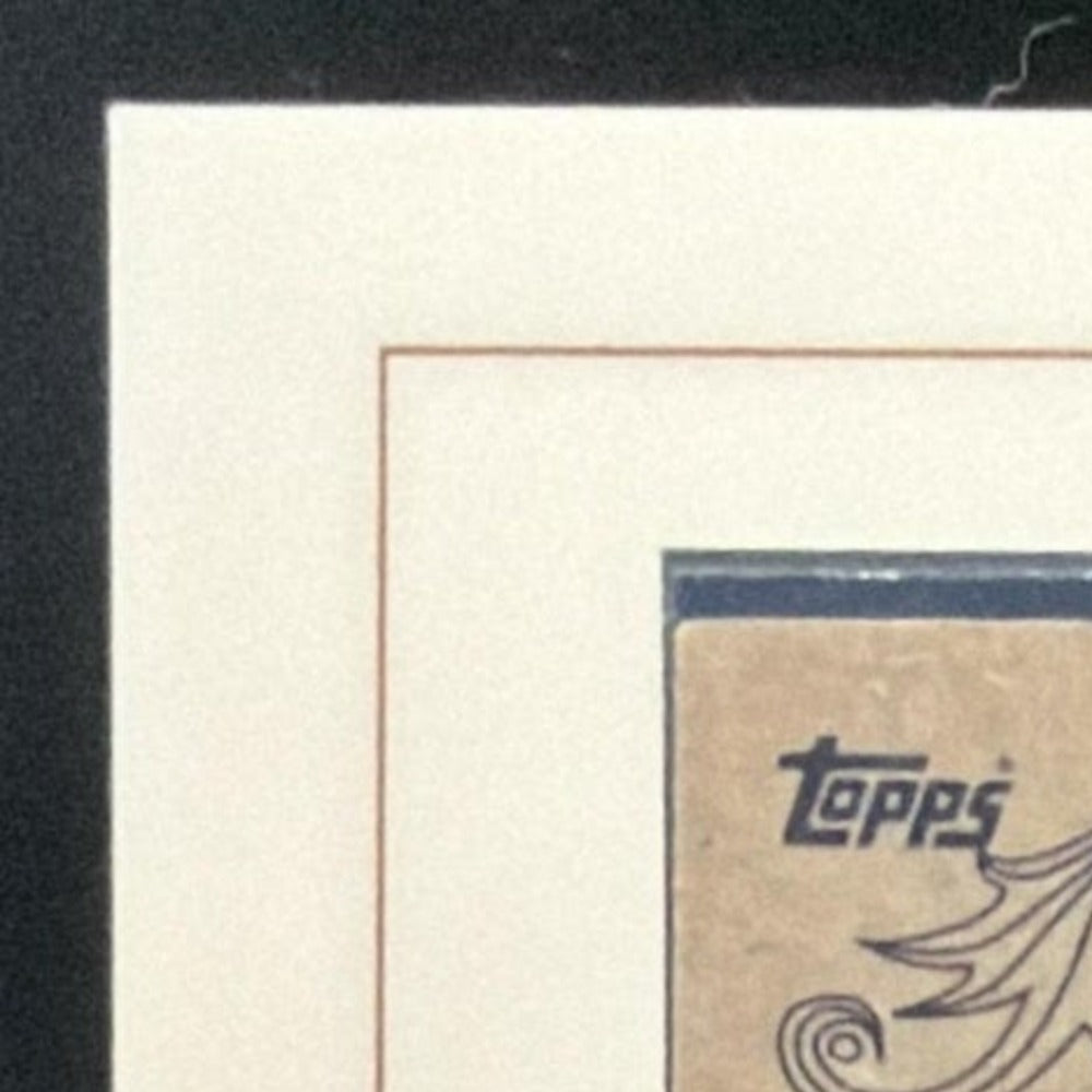 2002 Topps 206 Alex Rodriguez Bat card - back top left corner close-up