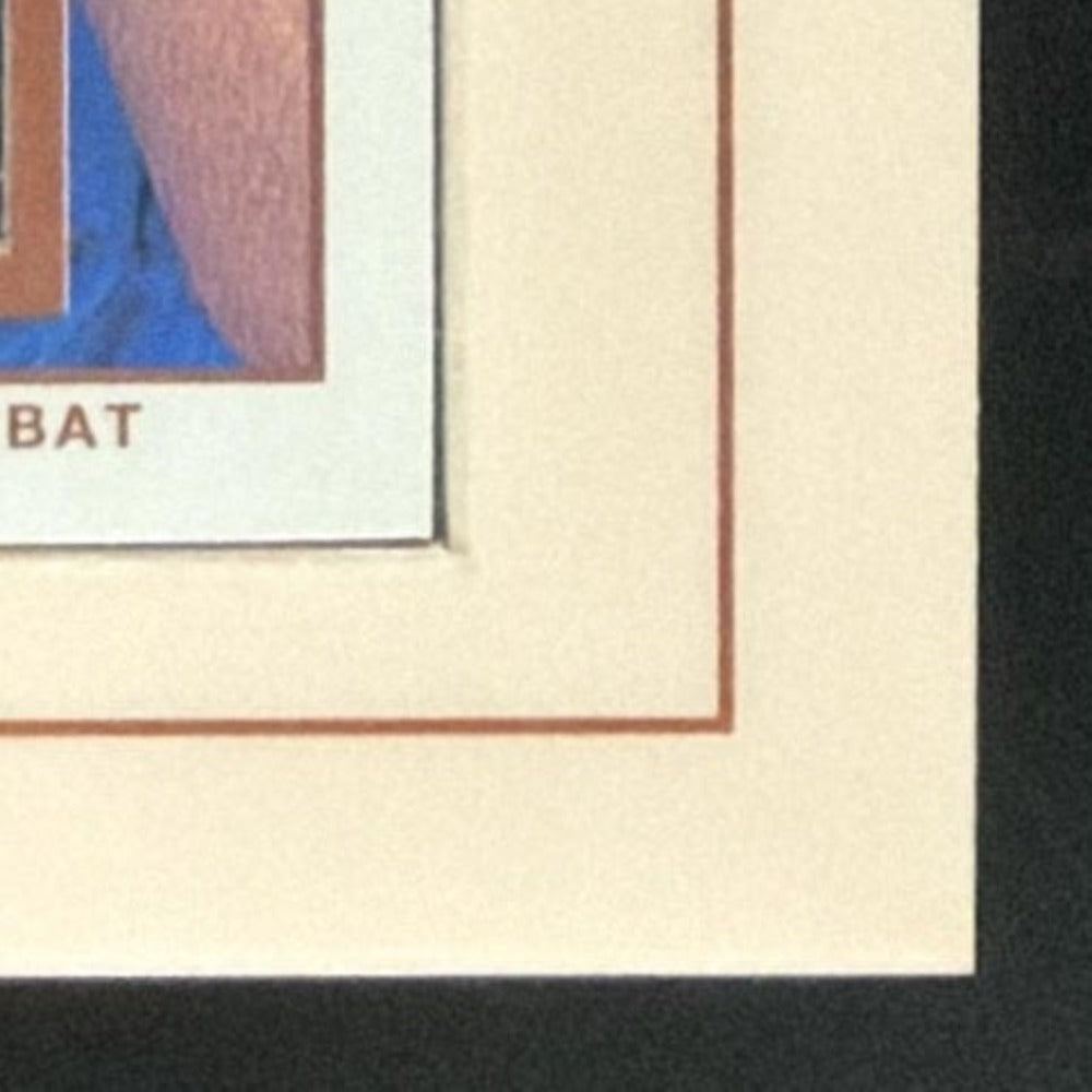 2002 Topps 206 Alex Rodriguez Bat card - front bottom right corner close-up