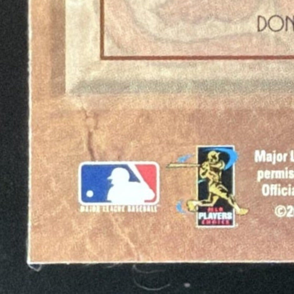2001 Donruss Class of 2001 Final Rewards Albert Pujols Bat /125 card - back bottom left corner close-up