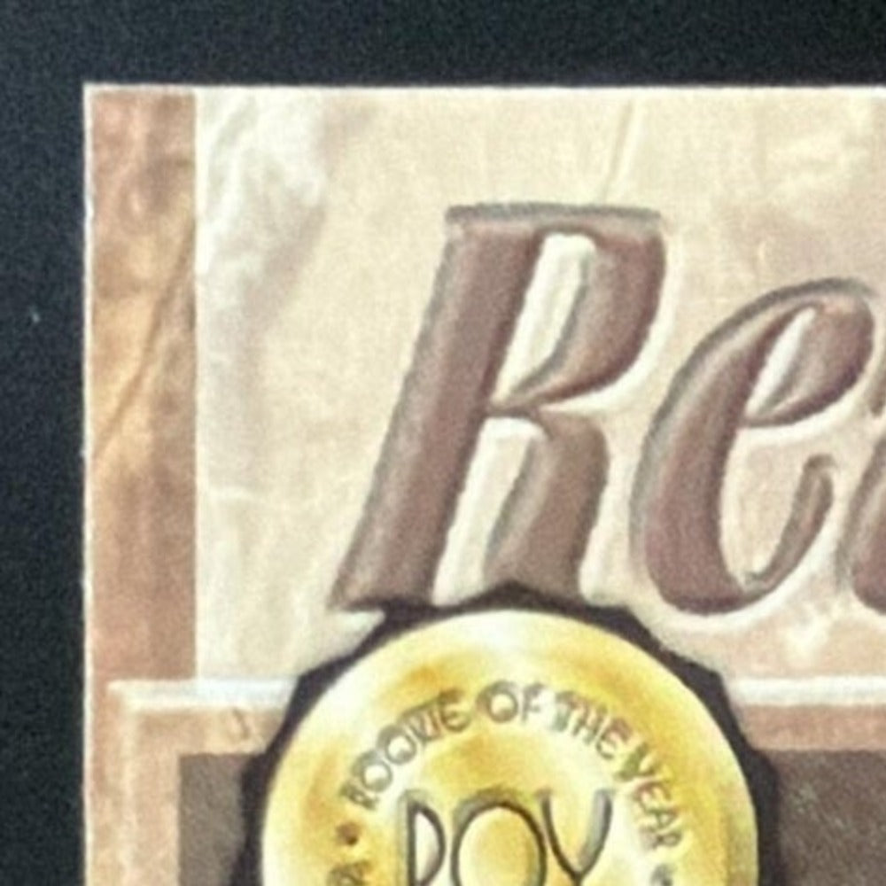 2001 Donruss Class of 2001 Final Rewards Albert Pujols Bat /125 card - back top left corner close-up