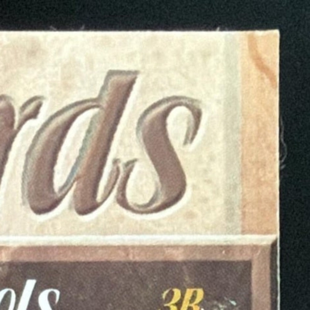 2001 Donruss Class of 2001 Final Rewards Albert Pujols Bat /125 card - back top right corner close-up