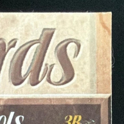 2001 Donruss Class of 2001 Final Rewards Albert Pujols Bat /125 card - back top right corner close-up