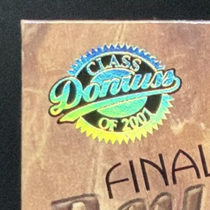 2001 Donruss Class of 2001 Final Rewards Albert Pujols Bat /125 card - front top left corner close-up
