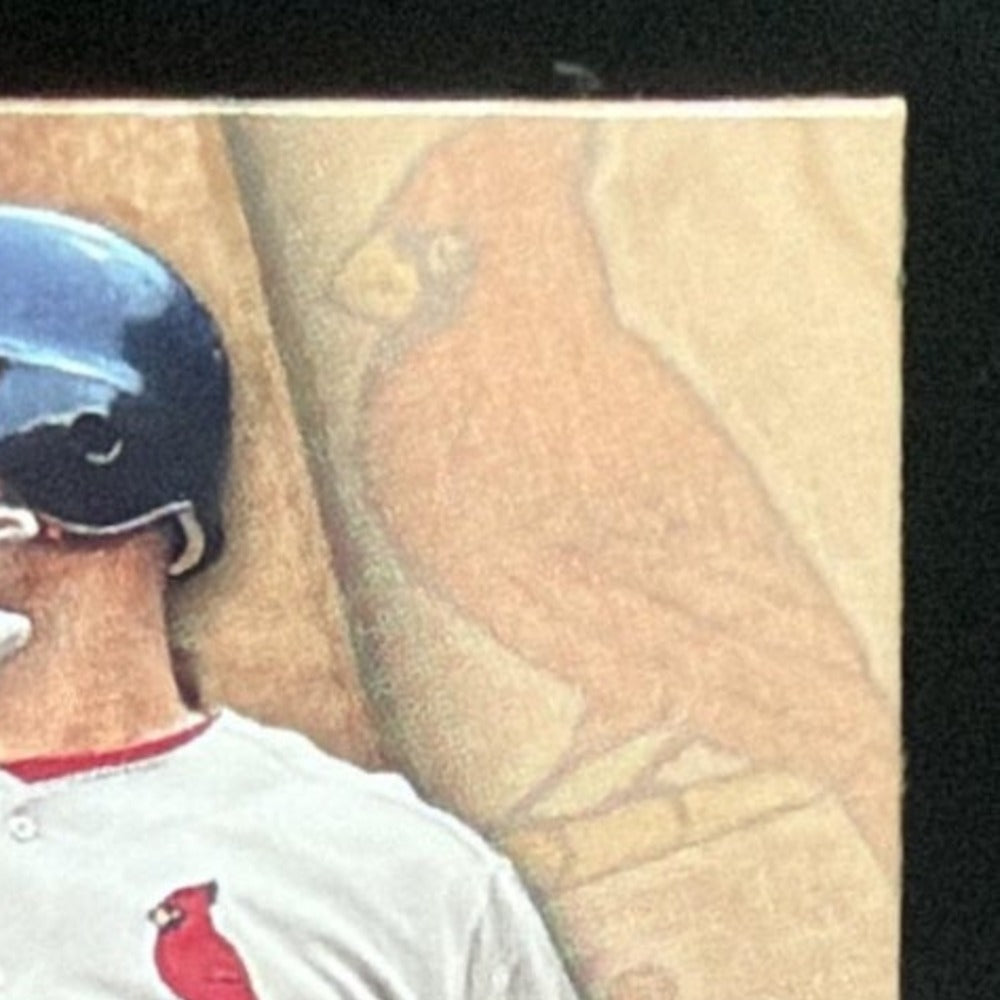 2001 Donruss Class of 2001 Final Rewards Albert Pujols Bat /125 card - front top right corner close-up