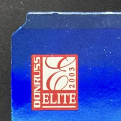 2003 Donruss Elite Aspirations Blue Die Cut Adrian Beltre /71 card - front top left corner close-up
