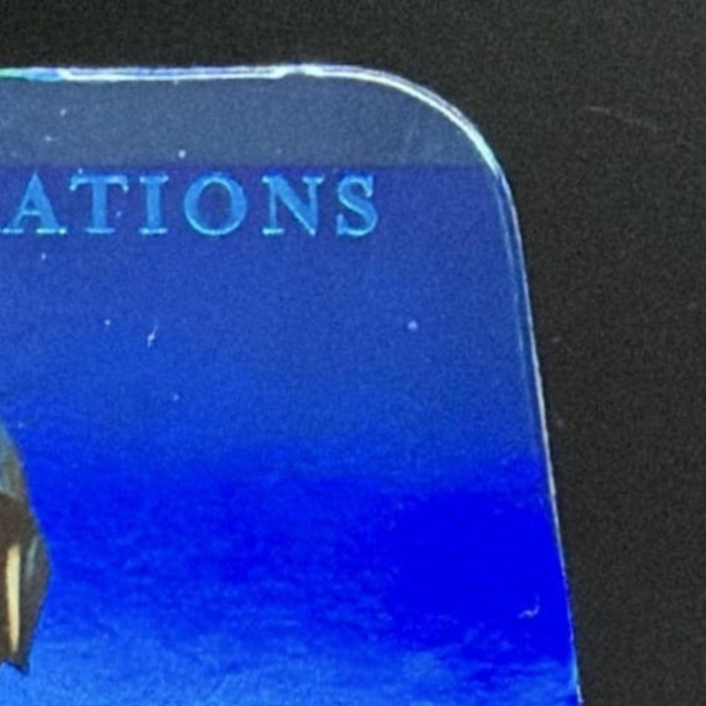 2003 Donruss Elite Aspirations Blue Die Cut Adrian Beltre /71 card - front top right corner close-up