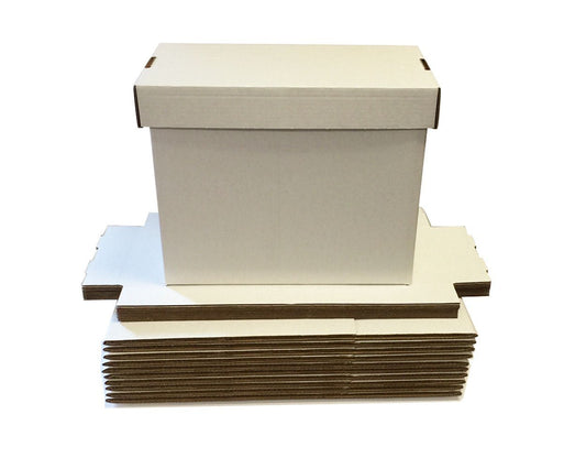 10 - Pack Bundle Short Comic Storage Boxes - Columbia Hobby - Sports Card Boxes - Toploaders - Card Savers