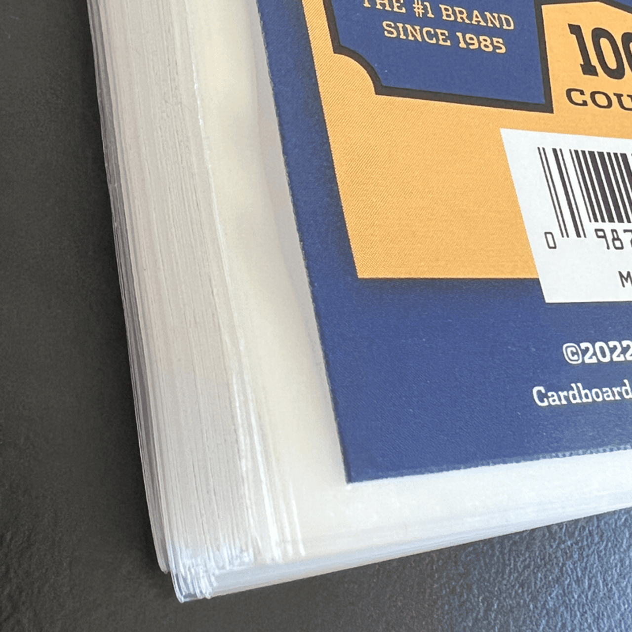 1000ct (10 packs) Notched Soft Card Sleeves for Thick Size Trading Cards - Columbia Hobby - Sports Card Boxes - Toploaders - Card Savers