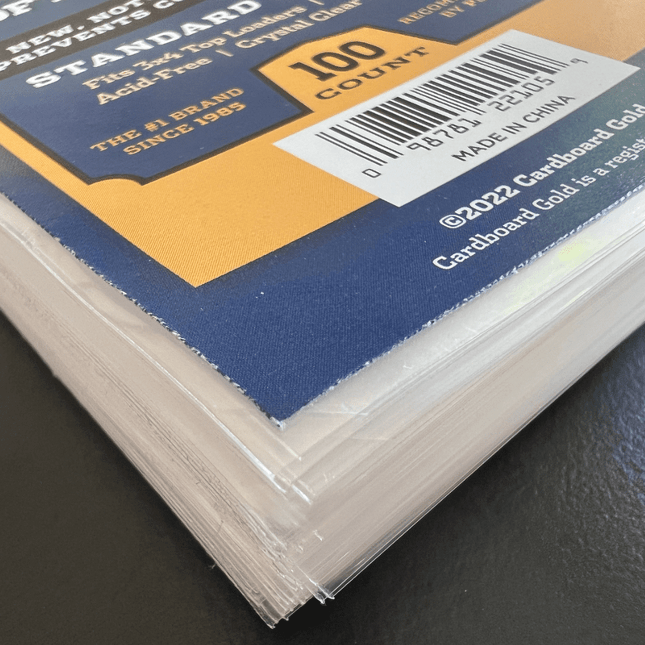 1000ct (10 packs) Notched Soft Card Sleeves for Thick Size Trading Cards - Columbia Hobby - Sports Card Boxes - Toploaders - Card Savers