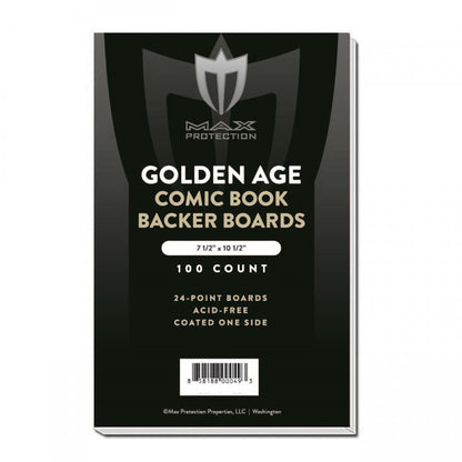 1000ct Case Golden Comic Backing Boards - 7 - 1/2 x 10 - 1/2 - Columbia Hobby - Sports Card Boxes - Toploaders - Card Savers