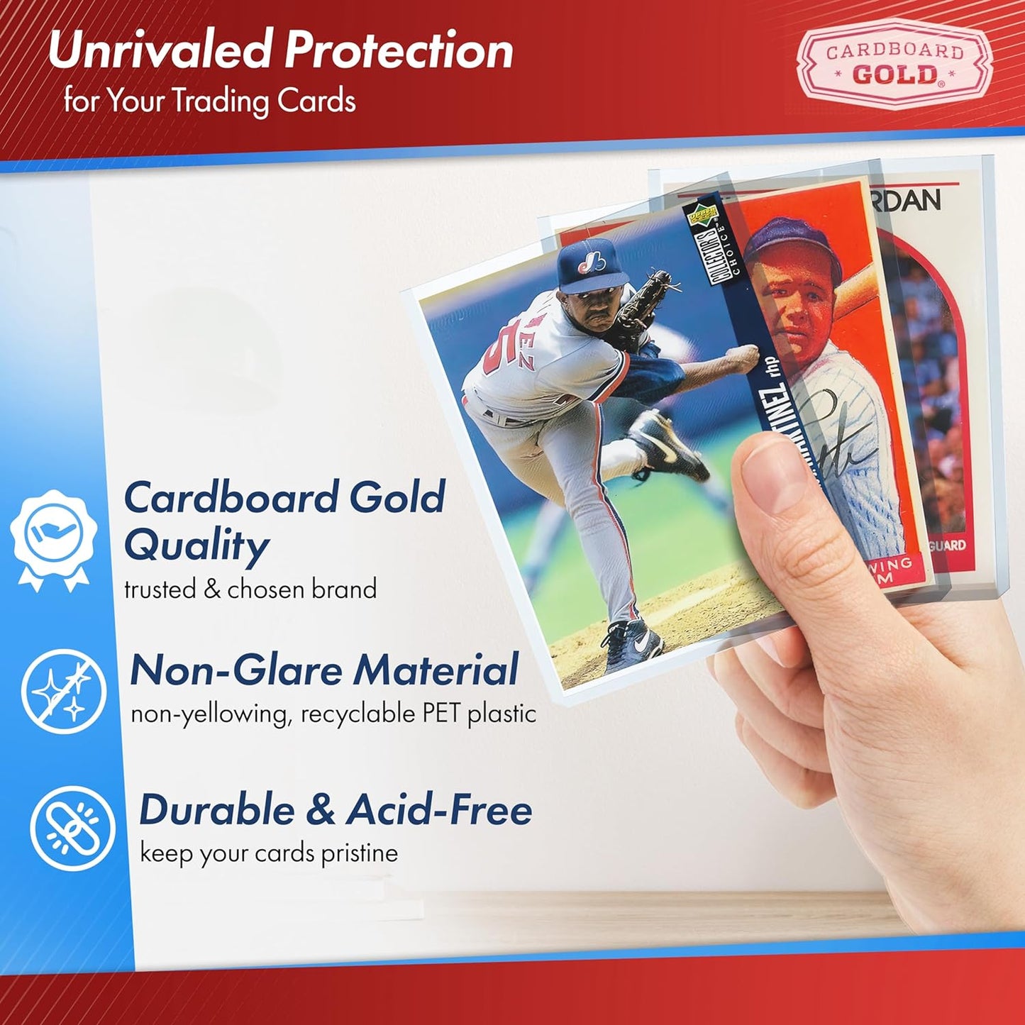 1000ct Case Regular Card Toploaders / Soft Sleeves Combo - 35pt - Columbia Hobby - Sports Card Boxes - Toploaders - Card Savers