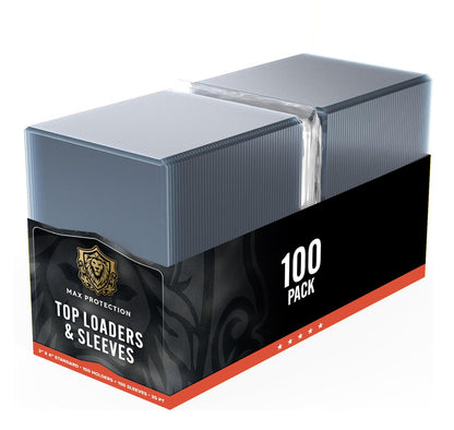 1000ct Case Ultra Max Pro 35pt Trading Card Toploaders plus Soft Sleeves | Crystal Clear Holders - Columbia Hobby - Sports Card Boxes - Toploaders - Card Savers