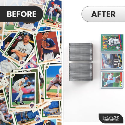 1000ct Case Ultra Max Pro 55pt Trading Card Toploaders | Crystal Clear Holders - Columbia Hobby - Sports Card Boxes - Toploaders - Card Savers