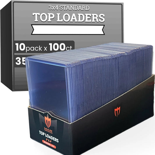 1000ct Case Ultra Max Pro Premium Trading Card Rigid Toploaders Holders - Columbia Hobby - Sports Card Boxes - Toploaders - Card Savers