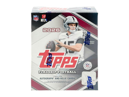 2026 Topps Football Mega Box
2026 Topps Football Mega exclusive Crackle Foil parallels
2026 Topps Football rookie trading cards
2026 Topps Football Mega Box autograph and relic cards