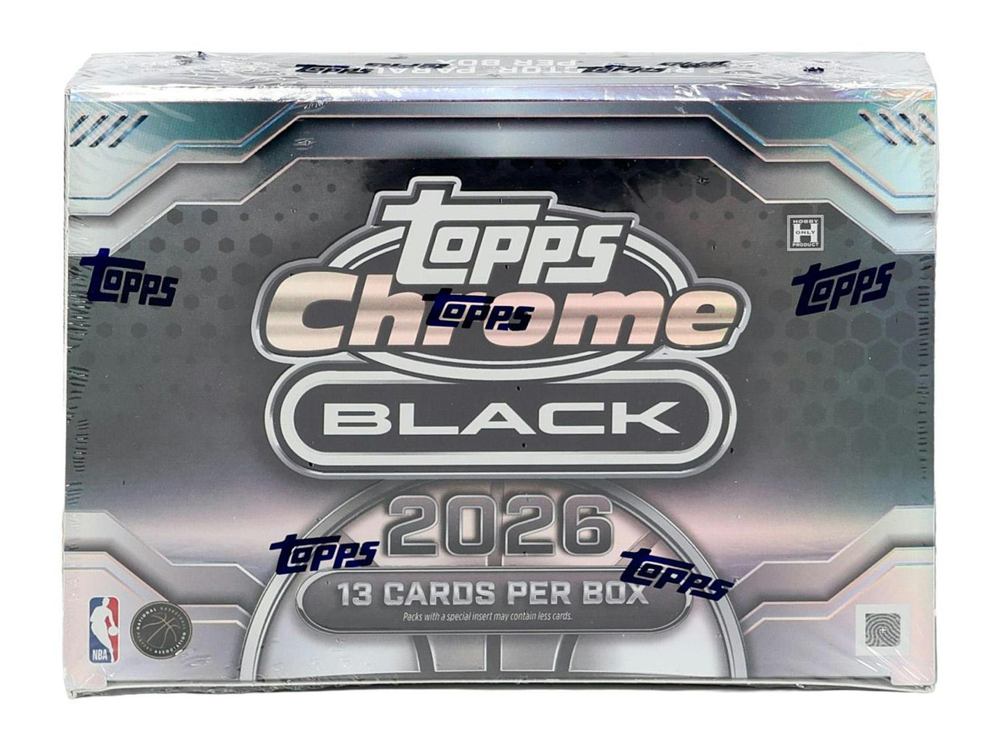 2025/26 Topps Chrome Black Basketball Hobby Box
Topps Chrome Black Basketball encased autograph card
2025/26 Topps Chrome Black Basketball rookie cards
Topps Chrome Black Basketball Home Court short print card