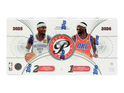 2025/26 Topps Pristine Basketball Hobby Box
2025/26 Topps Pristine Basketball encased autograph card
2025/26 Topps Pristine Basketball encased autograph relic card
2025/26 Topps Pristine Basketball rookie autograph card
2025/26 Topps Pristine Basketball Personal Endorsement autograph card
2025/26 Topps Pristine Basketball Pristine Pair dual autograph card
2025/26 Topps Pristine Basketball Pristine Pieces autograph relic card
2025/26 Topps Pristine Basketball Precisionaries insert card
2025/26 Topps Pristine