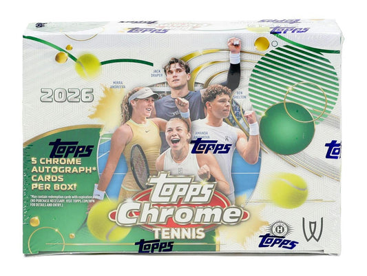 2026 Topps Chrome Tennis Delight Box - box front