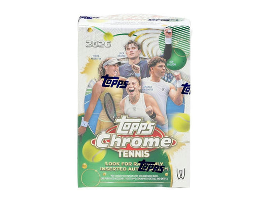 2026 Topps Chrome Tennis Blaster Box - box front