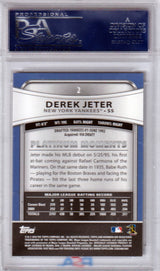 DEREK JETER 2010 Bowman Platinum #2 PSA 10 GEM MINT - YANKEES