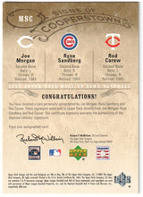 RYNE SANDBERG JOE MORGAN ROD CAREW 2005 Upper Deck Signs Autograph Auto #/5