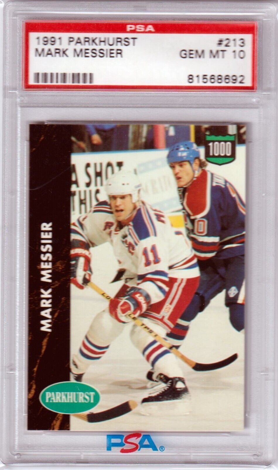 MARK MESSIER 1991 Parkhurst #213 PSA 10 GEM MINT - RANGERS