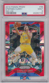 STEPHEN STEPH CURRY 2019-20 Panini Prizm Red Ice #98 PSA 9 MINT - WARRIORS