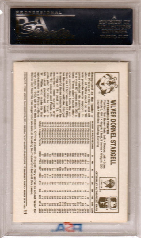 WILLIE STARGELL 1981 Kellogg's 3-D Super Stars #11 PSA 9 MINT - PIRATES