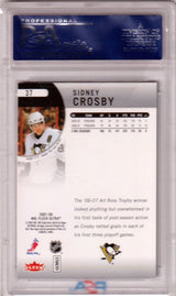 SIDNEY CROSBY 2007 Fler Ultra #37 PSA 10 GEM MINT - PENGUINS